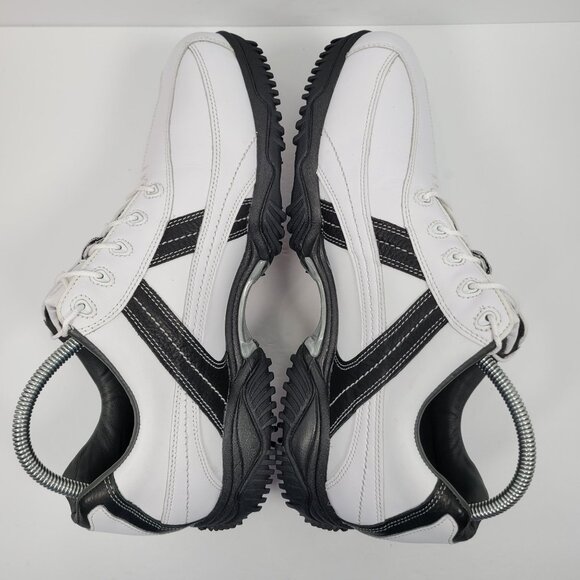 FootJoy Contour Series Men's White Black Spikes Golf Shoes 54051 US Size 11.5M - Picture 5 of 7